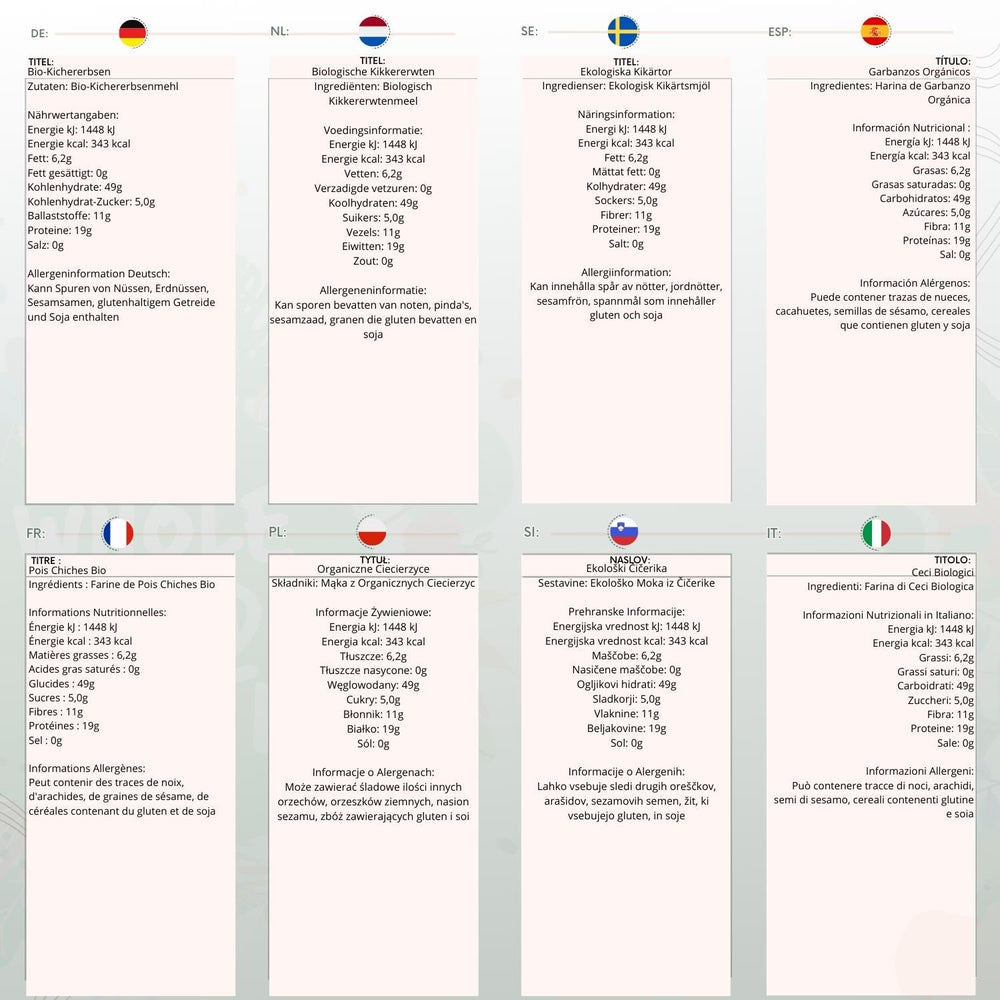 Wholefood Earth organic chickpeas 3 kg | Non-GMO | Vegan | Rich in fiber | Rich in protein | Certified organic