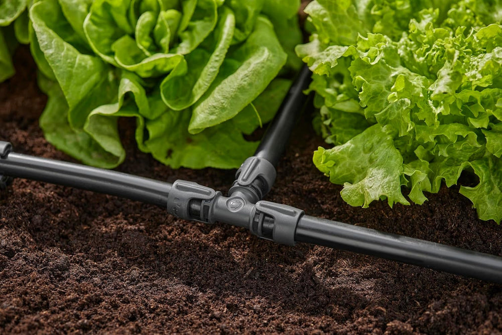 Piesă în T pentru sistem de irigare Gardena Micro-Drip 13 mm (1/2 inch): Conector pentru țevi de alimentare de 13 mm, ramificație în formă de T, irigare automată, reutilizabilă (13201-20)