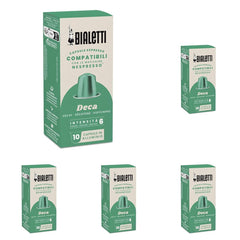 -Kaffee Nespresso®-kompatible Kapseln – entkoffeiniert – 10 Kapseln (Packung mit 5)