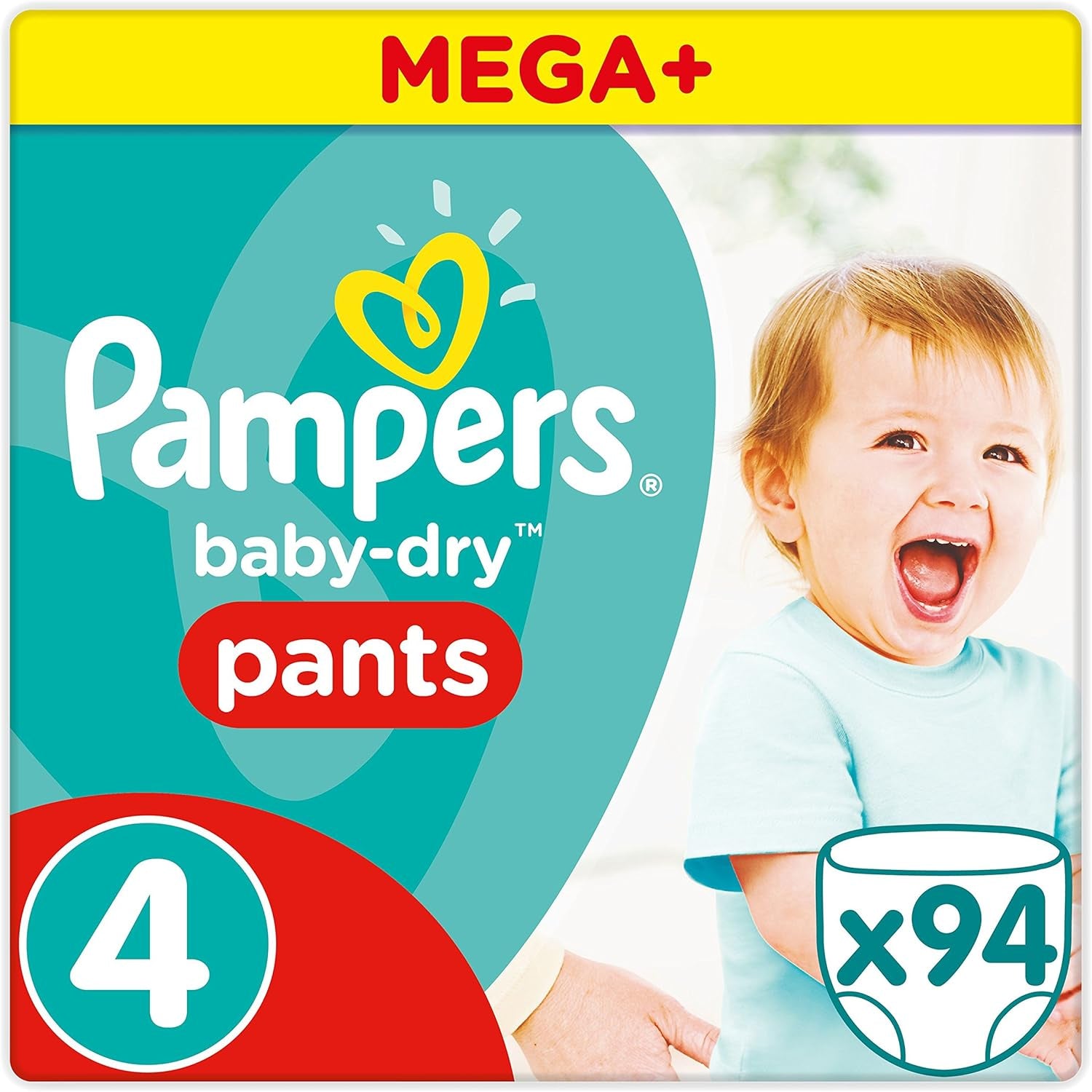 Pampers (Old Version), Panties, Size 4, 9kg-15kg, Three Pack (1 x 88 Diapers)