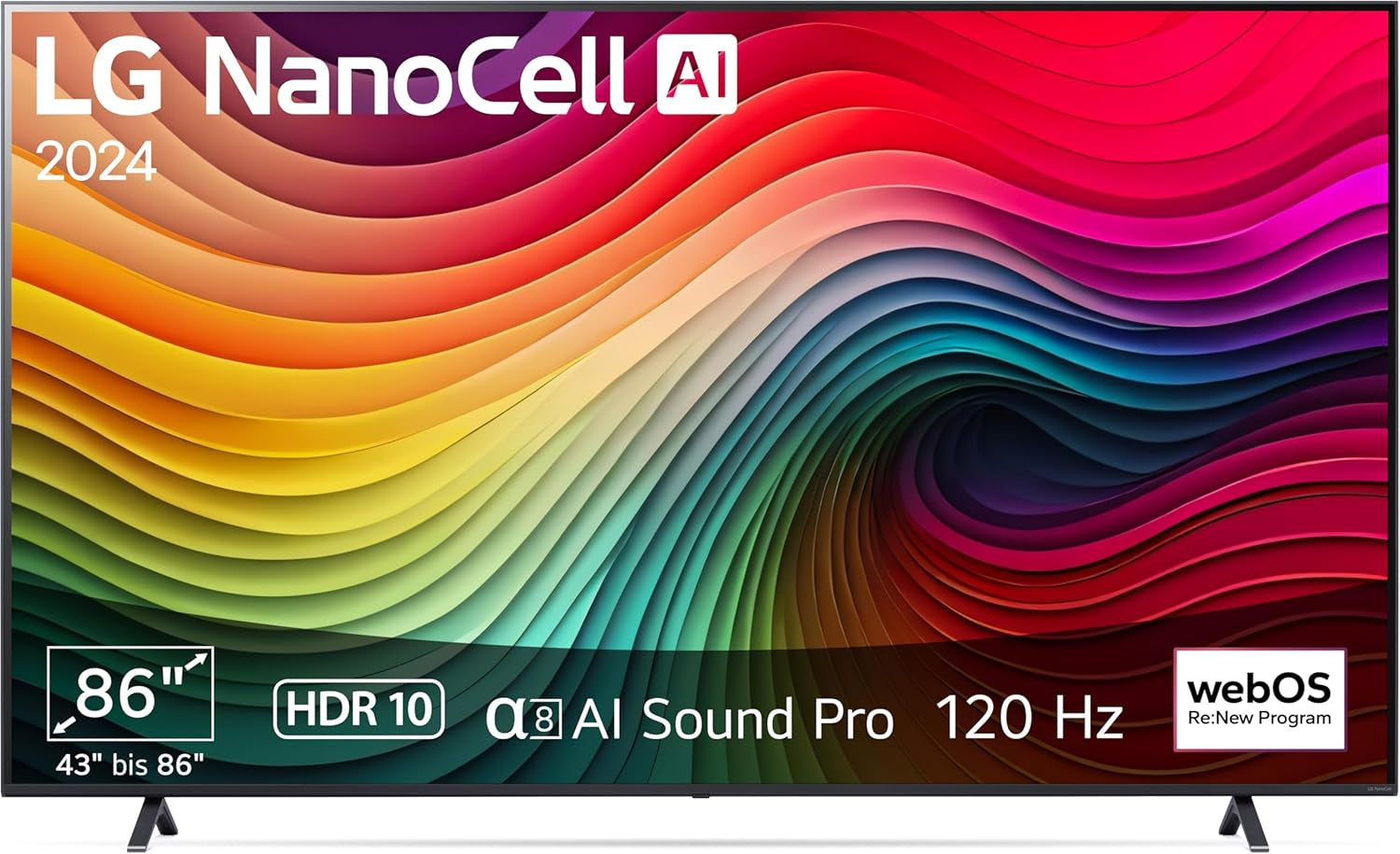 Televizor LG 43NANO80A6B, 43 inch (109 cm), 4K NanoCell AI TV (procesor α7 Gen8 4K AI, webOS 25, 60Hz) [Anul modelului 2025]