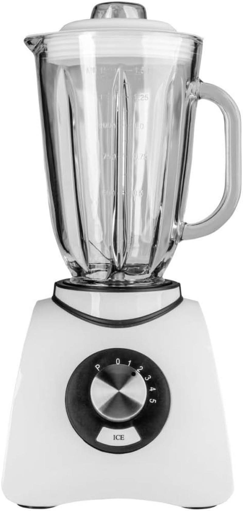 Gastroback 40898 Vital Basic, Mit Integrierter Ice-Crush Funktion, Leistungsstarker 600 Watt Motor Mixer, Kunststoff, 1.5 Liters, Weiß Kitchen Naty Shop