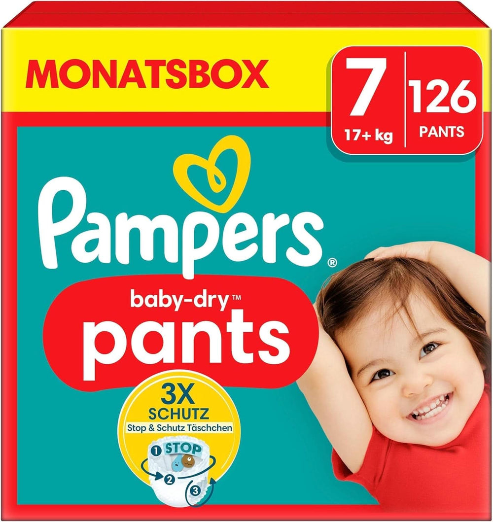 Pampers Windeln Pants Größe 5 Baby-Dry, 160 Windeln, 12Kg-17Kg, 360° Fit Hilft, Auslaufen Zu Verhindern Mother and Child Naty Shop 7 (126 pcs) New