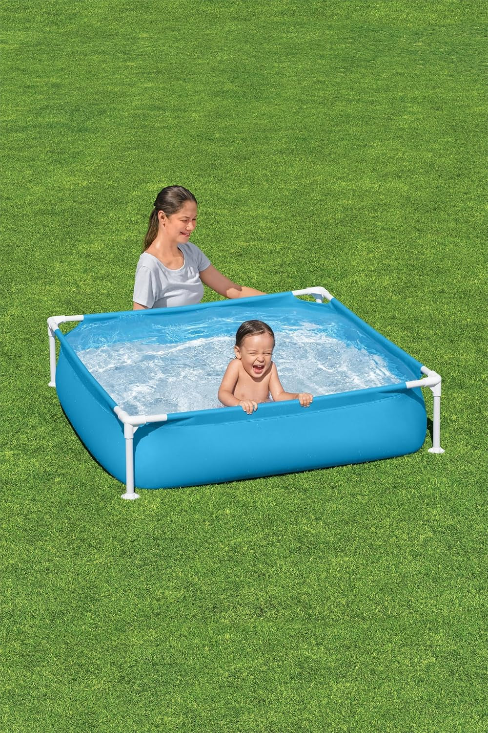 Bestway My First Frame pool 122 x 122 x 30.5 cm, blue, rectangular