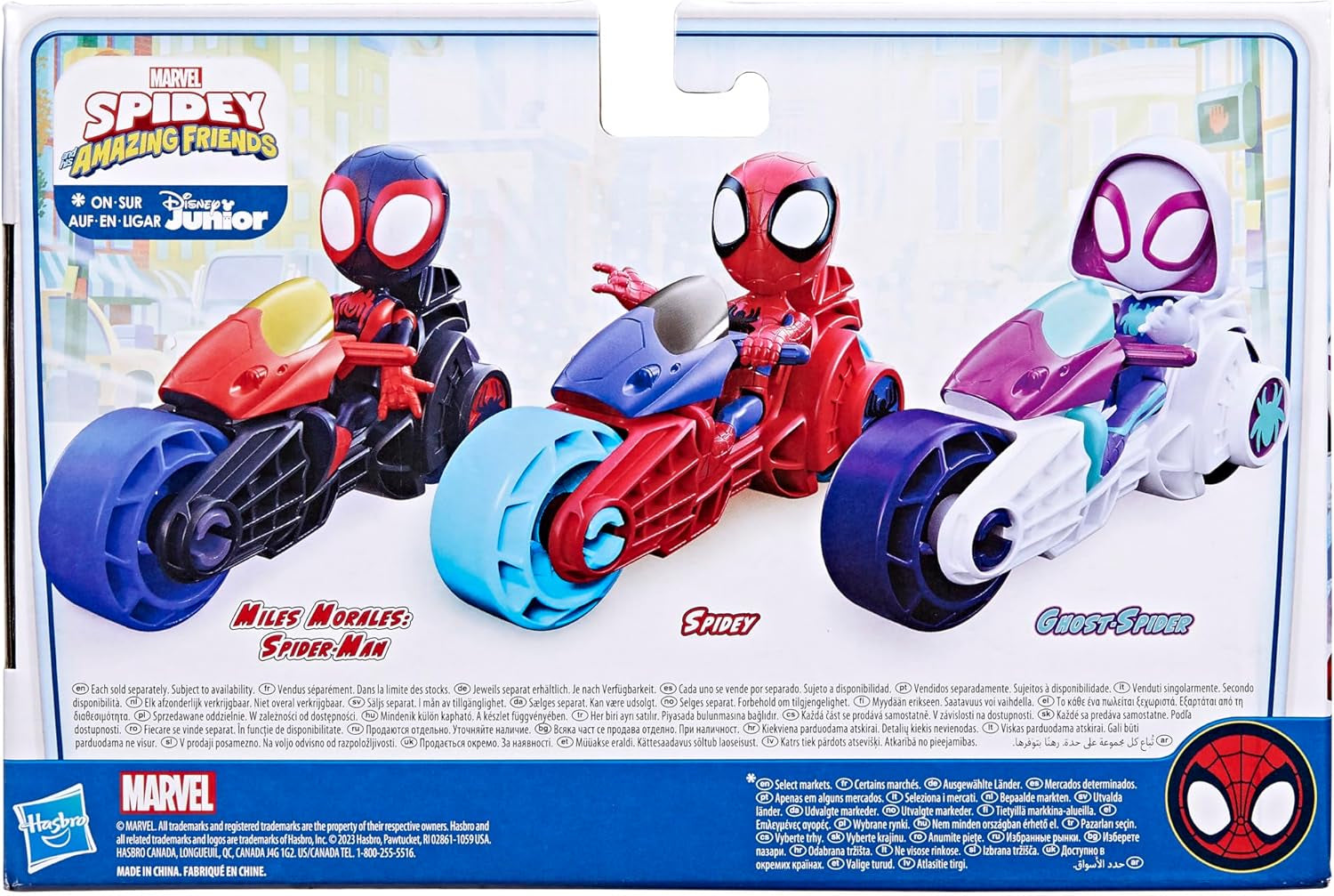 SPIDEY and HIS AMAZING FRIENDS Marvel Spidey Motorcycle Figure Toy for Boys and Girls Ages 3 and Up Action Figures Naty Shop