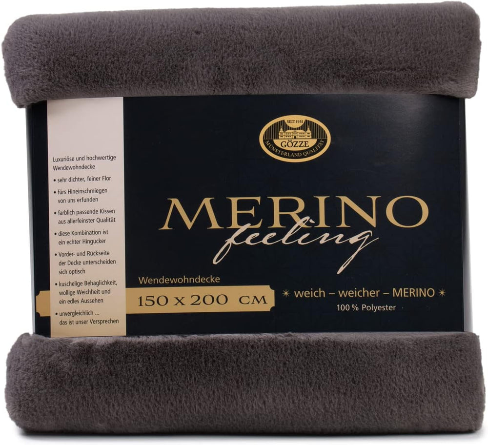 Gözze - Comfortable Blanket, Reversible, High Density 600 G/M², 150 X 200 Cm - Dark Green Beds and Blankets Besuche den GÃ¶zze-Store Anthracite 150 X 200 Cm