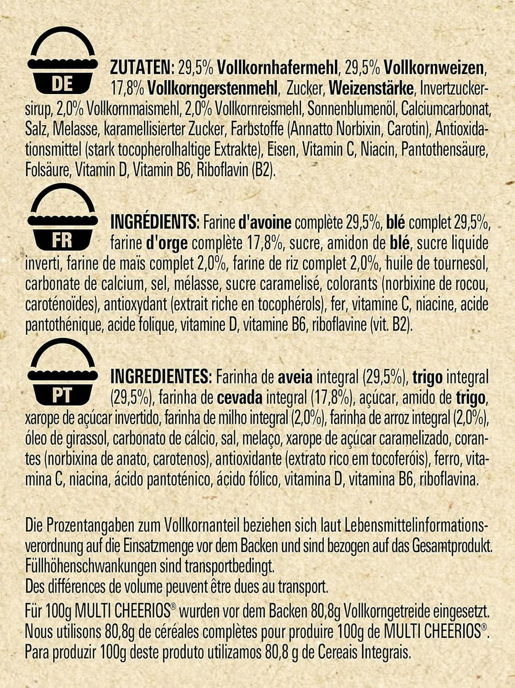 NESTLE Multi CHEERIOS cereale pentru micul dejun din 5 cereale integrale, 375 grame Naty Shop