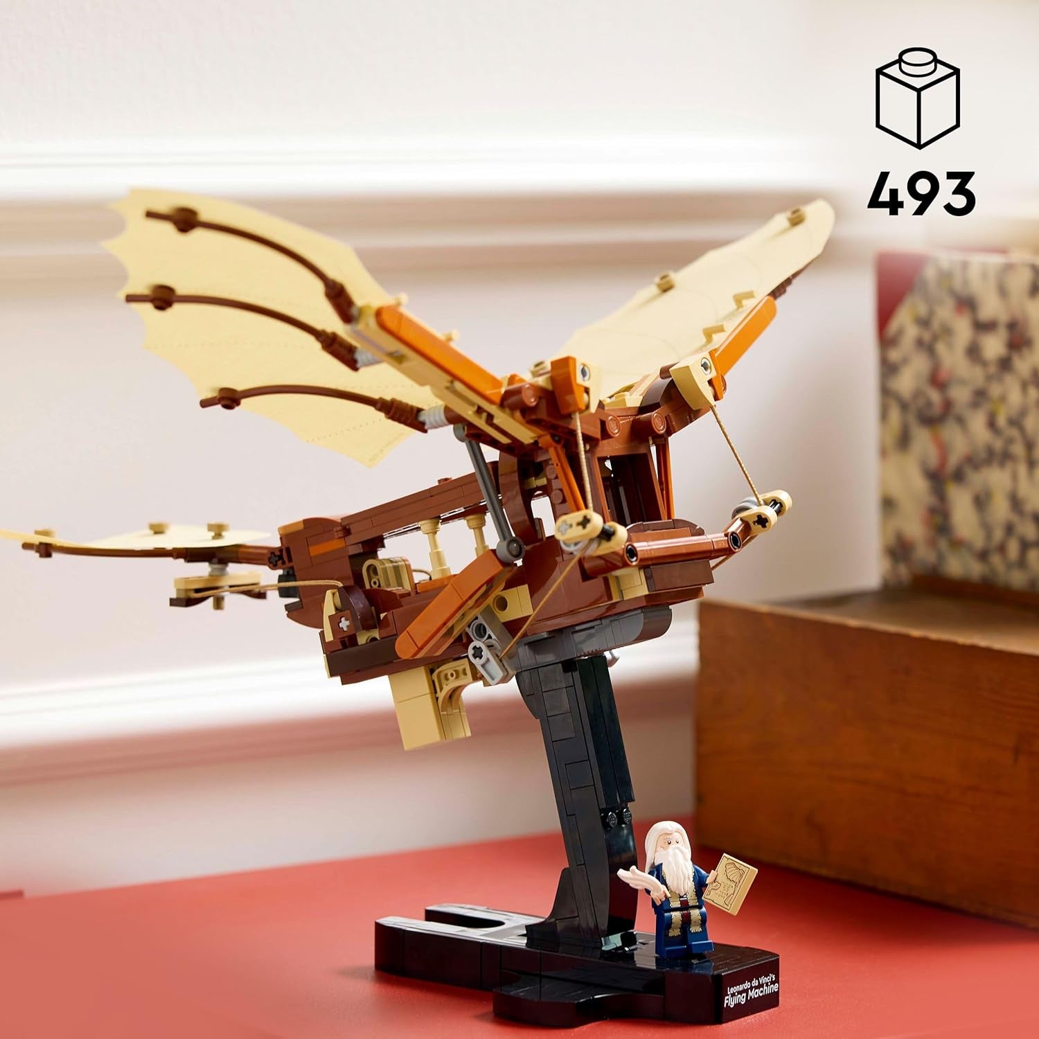 LEGO Icons Leonardo Da Vinci's Flying Machine With Flapping Wings - Includes minifigure and stand - Building set for adults - Home decoration set - Gift idea - 10363 Building sets Besuche den LEGO-Store