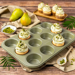 Zenker Muffinform Für 12 Stück – Ressourcenschonende Und Klimaneutrale Backform Für Muffins Und Cupcakes – 12Er Muffinblech Mit Veganer Antihaftbeschichtung Molds and trays for baking Naty Shop