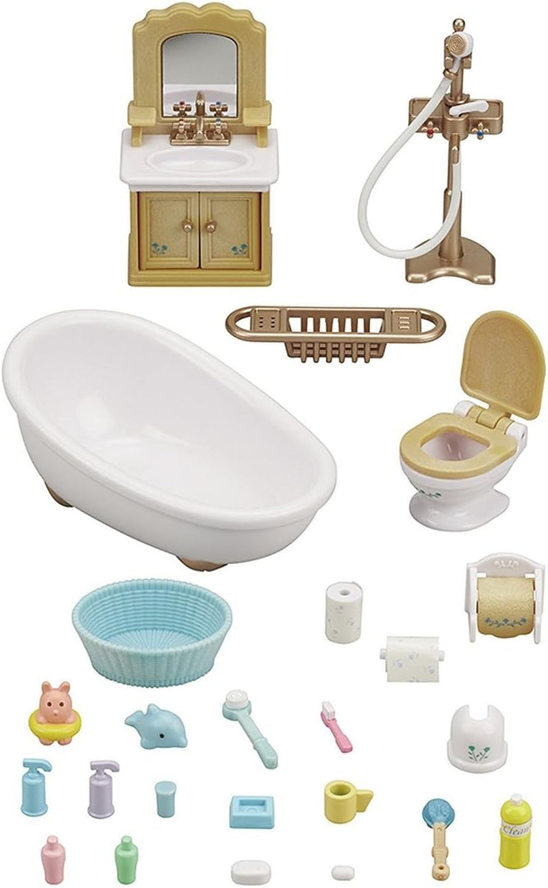 Sylvanian Families 5286 Badezimmer im Landhausstil - Puppenhaus Einrichtung Möbel