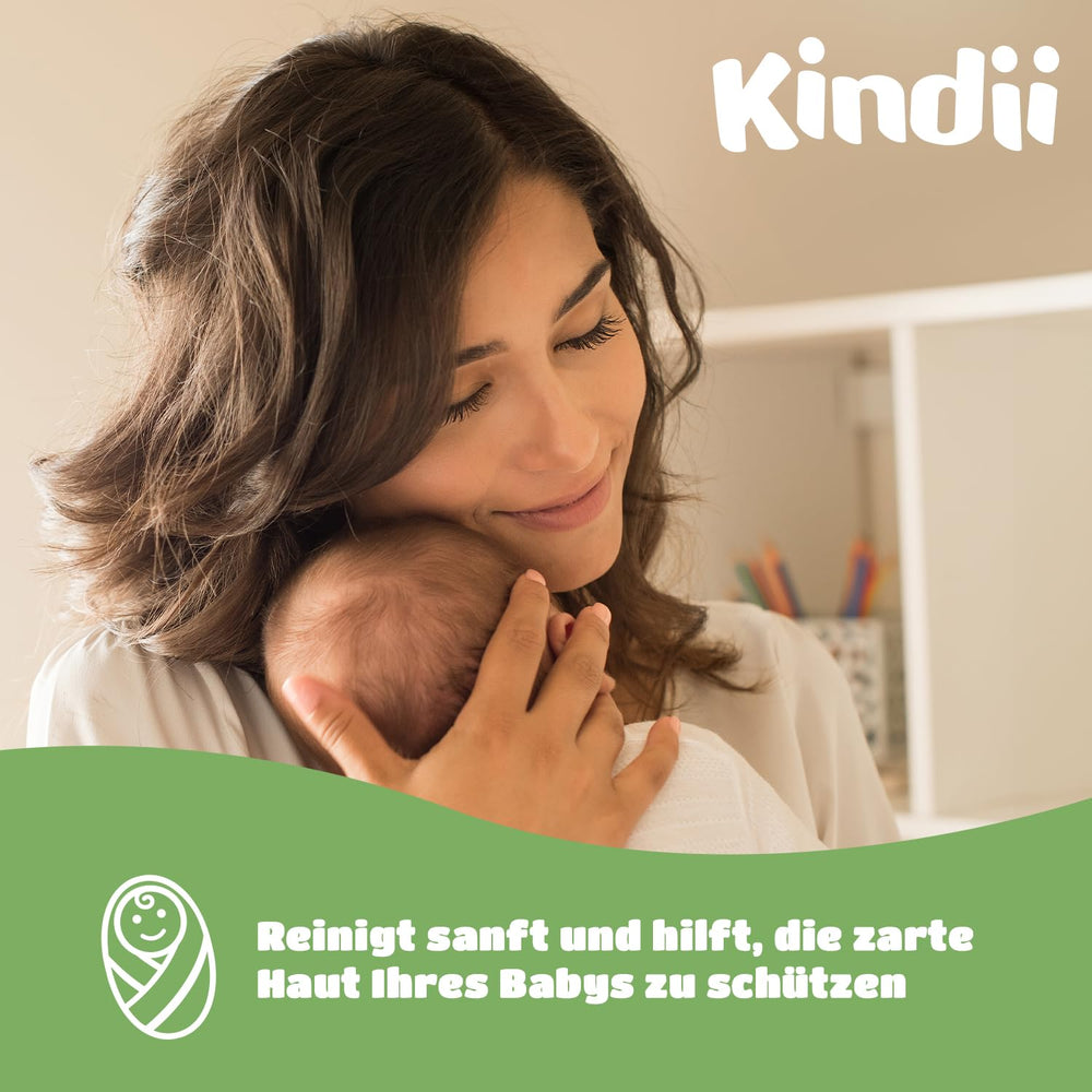 Kindii Natural Balance wet wipes for babies – (1 x 60 pcs.) Wet wipes for babies and children – Protective, Aloe Vera, Delicate fragrance – 60 pcs.