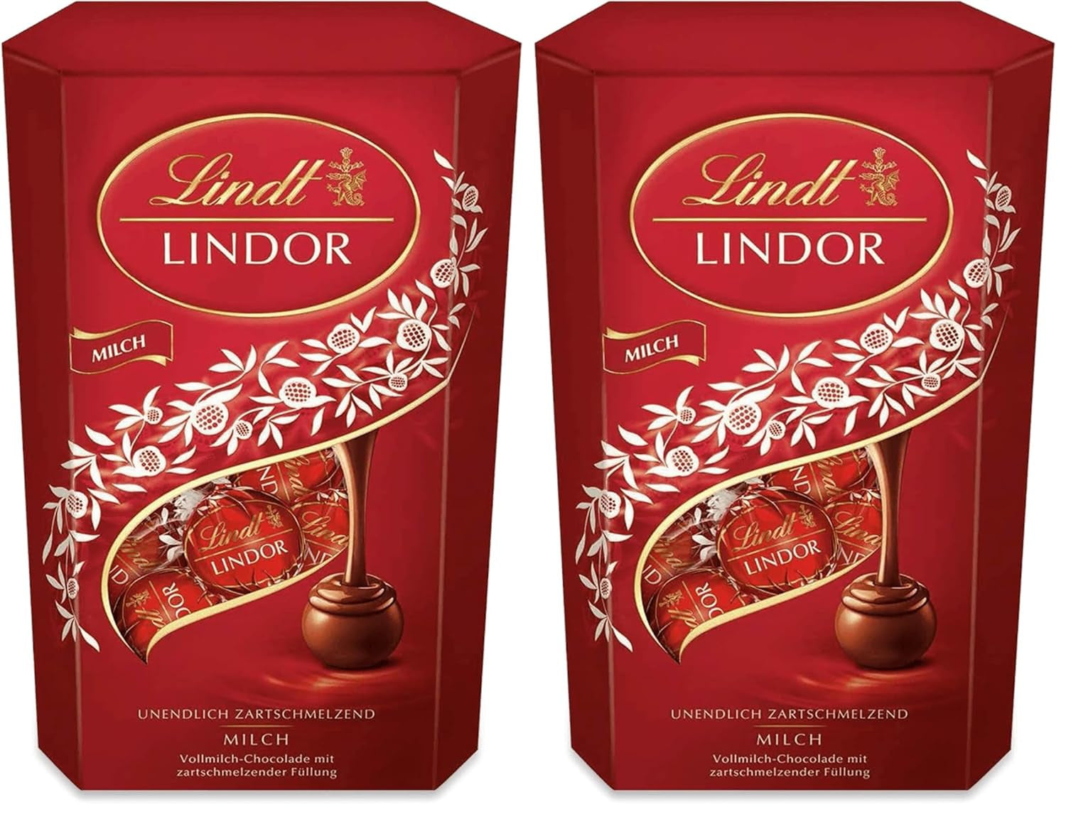 Lindt Chocolate | Milk chocolate cone LINDOR | 500g | 38 Milk Chocolate Balls with Melt-in-the-Mouth Filling | Chocolate gift