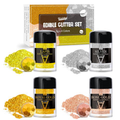 Edible glitter, dust, various colors, 30 grams Naty Shop Set 4 x 5 grams