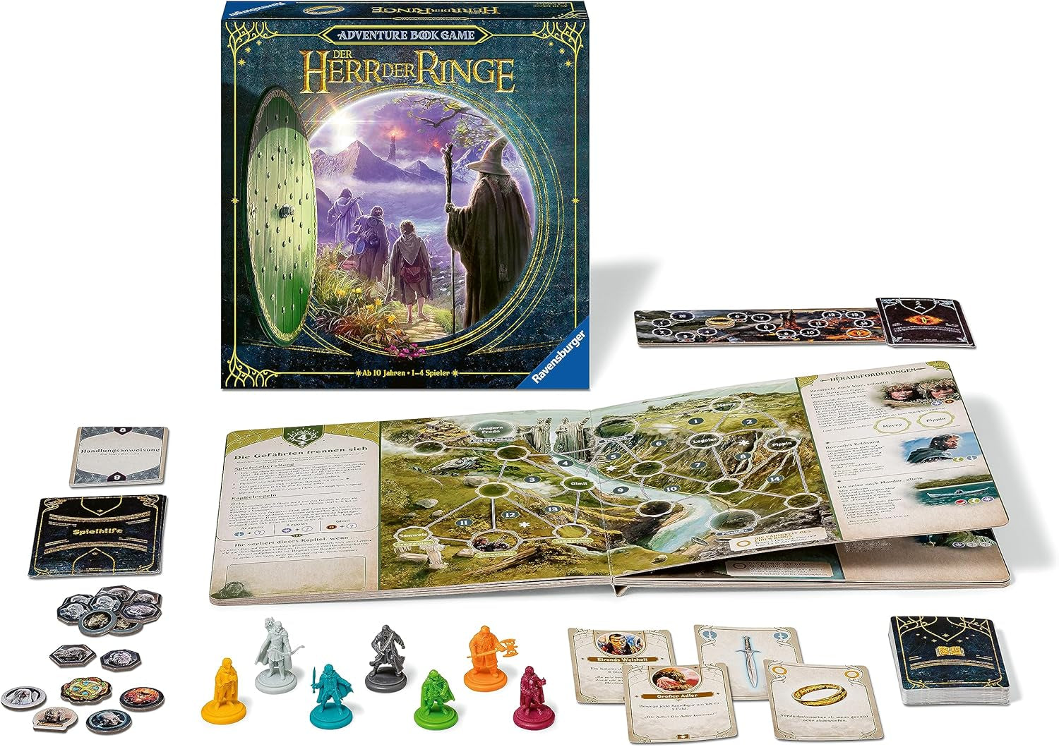 Ravensburger 27533 - The Lord of the Rings - Card-Based Adventure Game - Cooperative Strategy Game for 1-4 Players Ages 10+