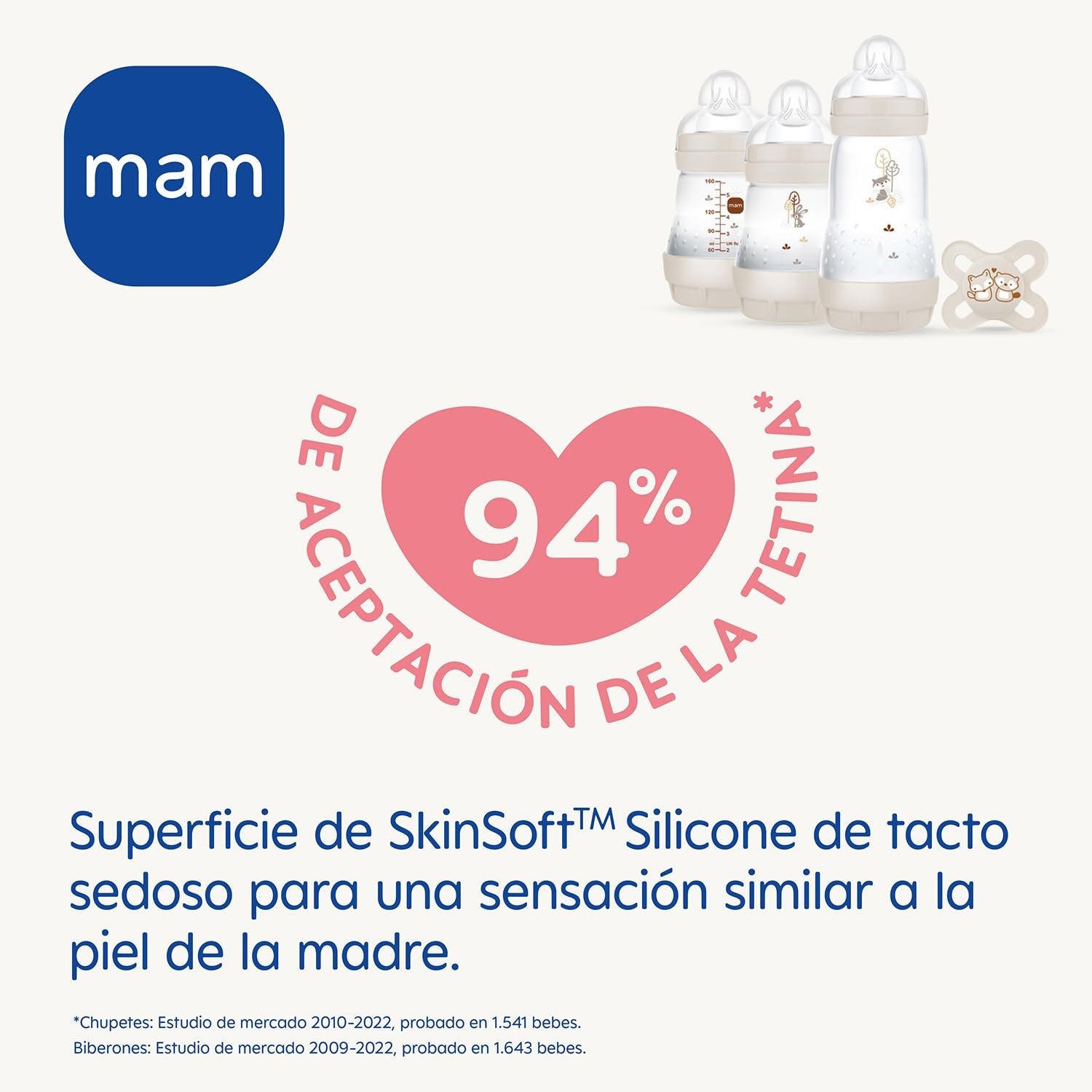 Set MAM Nou-născut, Set Cadou, format din: 2 x Biberoane Anti-Colic 160 ml, 1 x Biberon Anti-Colic 260 ml, 1 x Suzetă Original Start, 1 x Broșă pentru suzetă, de la 0 luni, Neutro