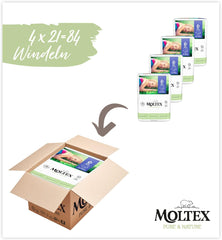 Pure & Nature Organic Diapers Size 6 XL (17-28kg) Monthly Box 84 Organic Diapers