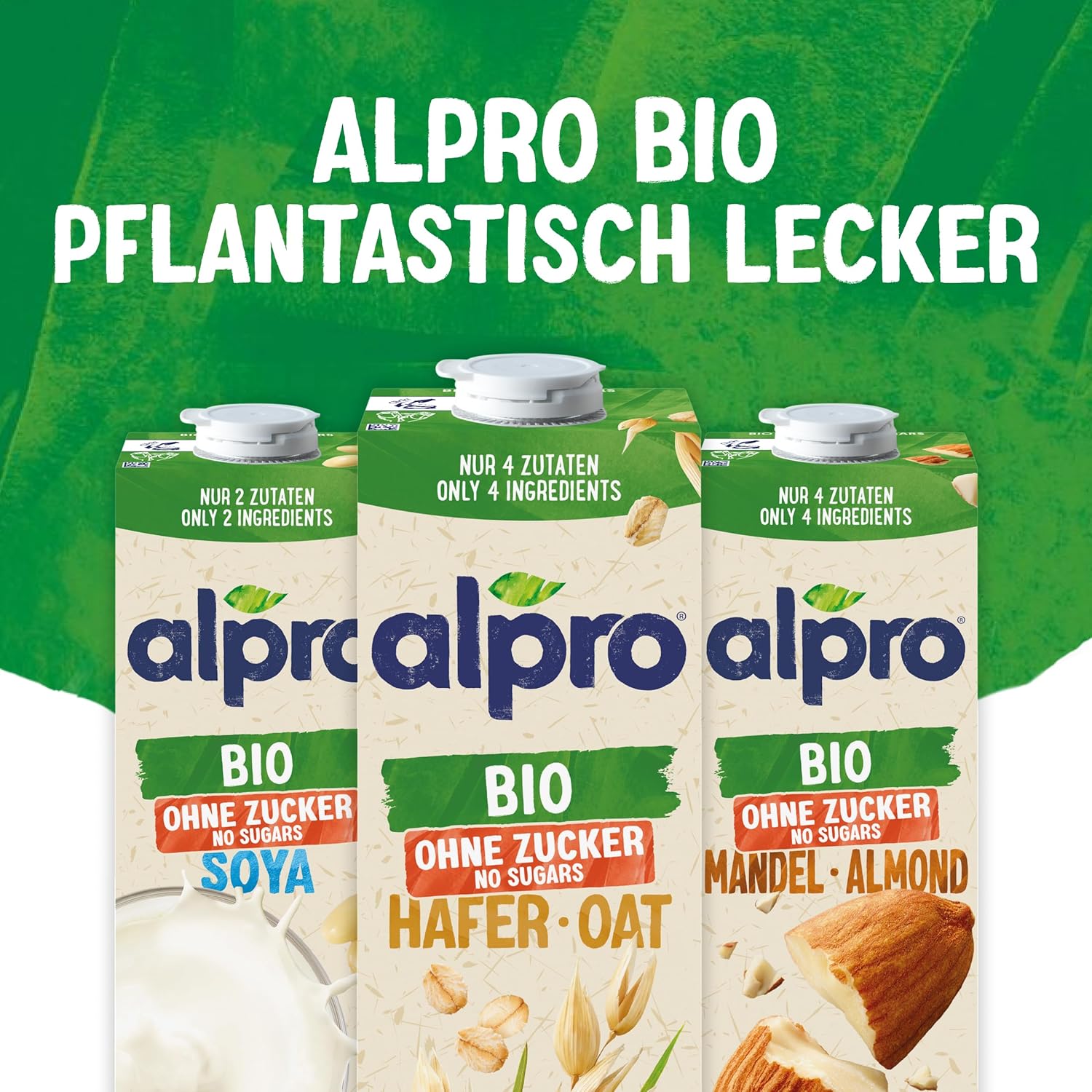 Alpro Bio Haferdrink Without Sugar - Vegetable drink with oats