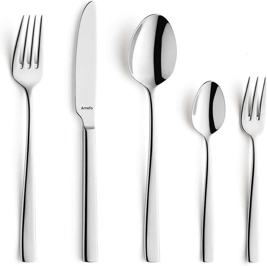 Amefa Satina cutlery set in 60 parts, for 12 people, safe Kitchen Naty Shop Fresh 60-Teilig