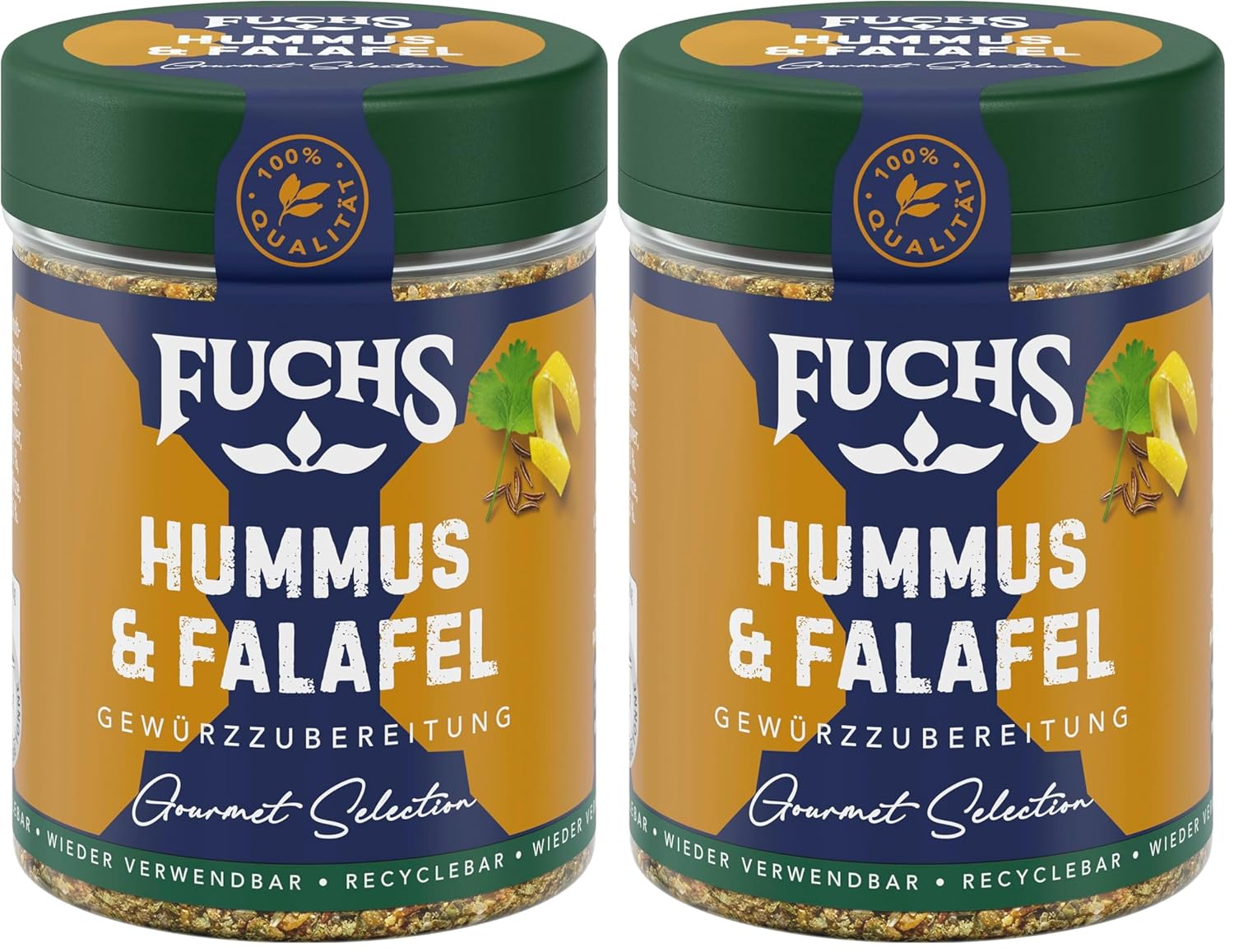 Fuchs Spices Gourmet Selection Middle East/Africa - Couscous and Bulgur Spice Mix Refillable Spice Mix for Seasoning Bulgur Dishes Vegan 55g