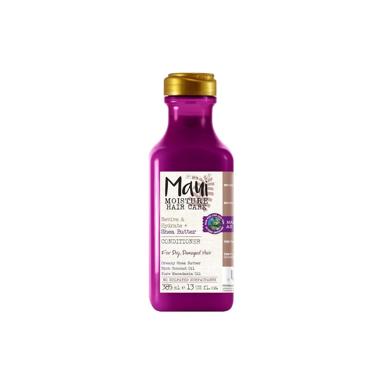 Maui Moisture Revive & Hydrate + Shea Butter, Shampoo or Conditioner, 385ml Shower & Bath Naty Shop Conditioner