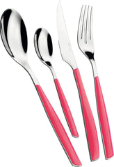 BUGATTI, Glamour, set de tacâmuri pentru 6 persoane, 24 piese din oțel inoxidabil 18/10 Naty Shop Roz Paradis