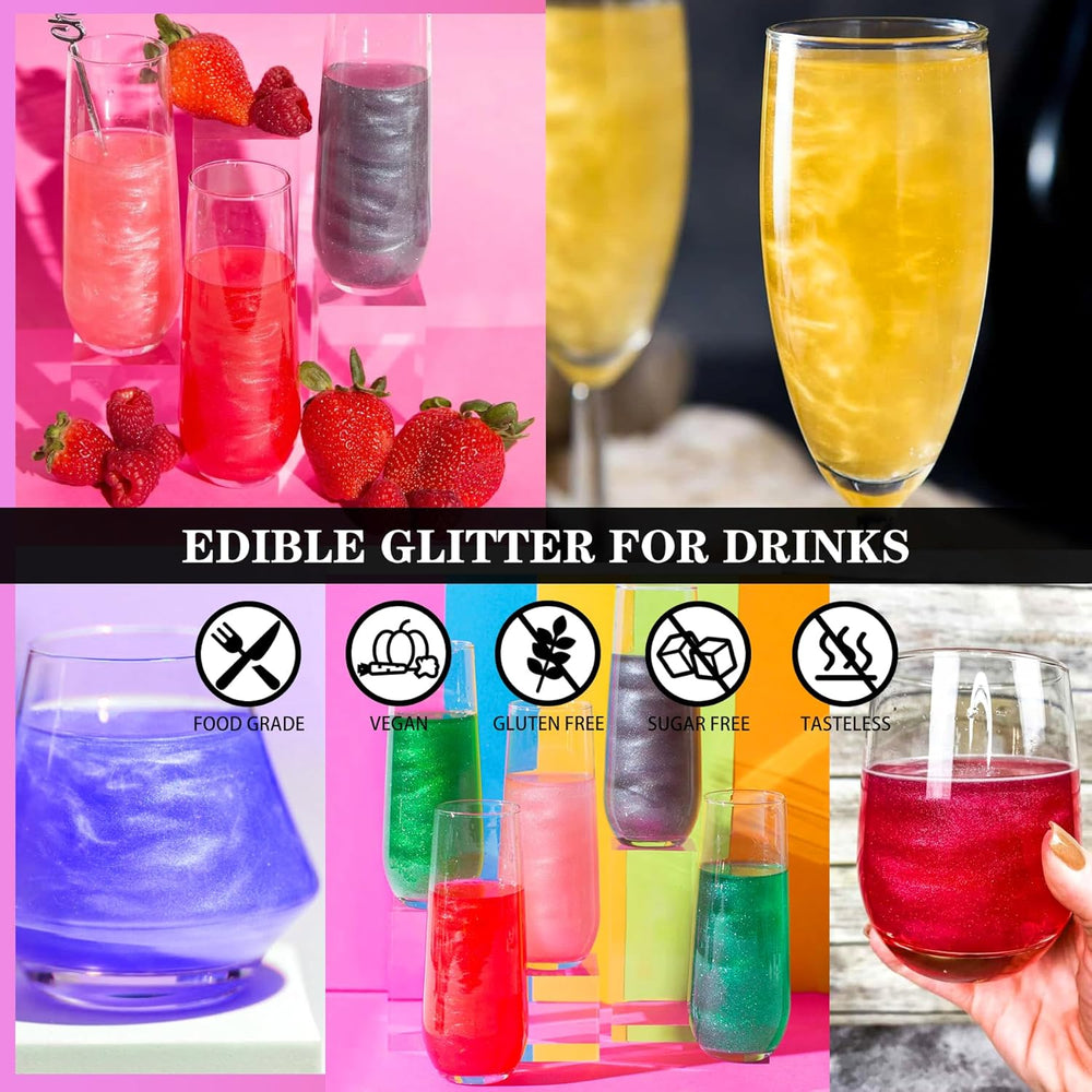 Edible glitter, powder, various colors, 30 grams Naty Shop