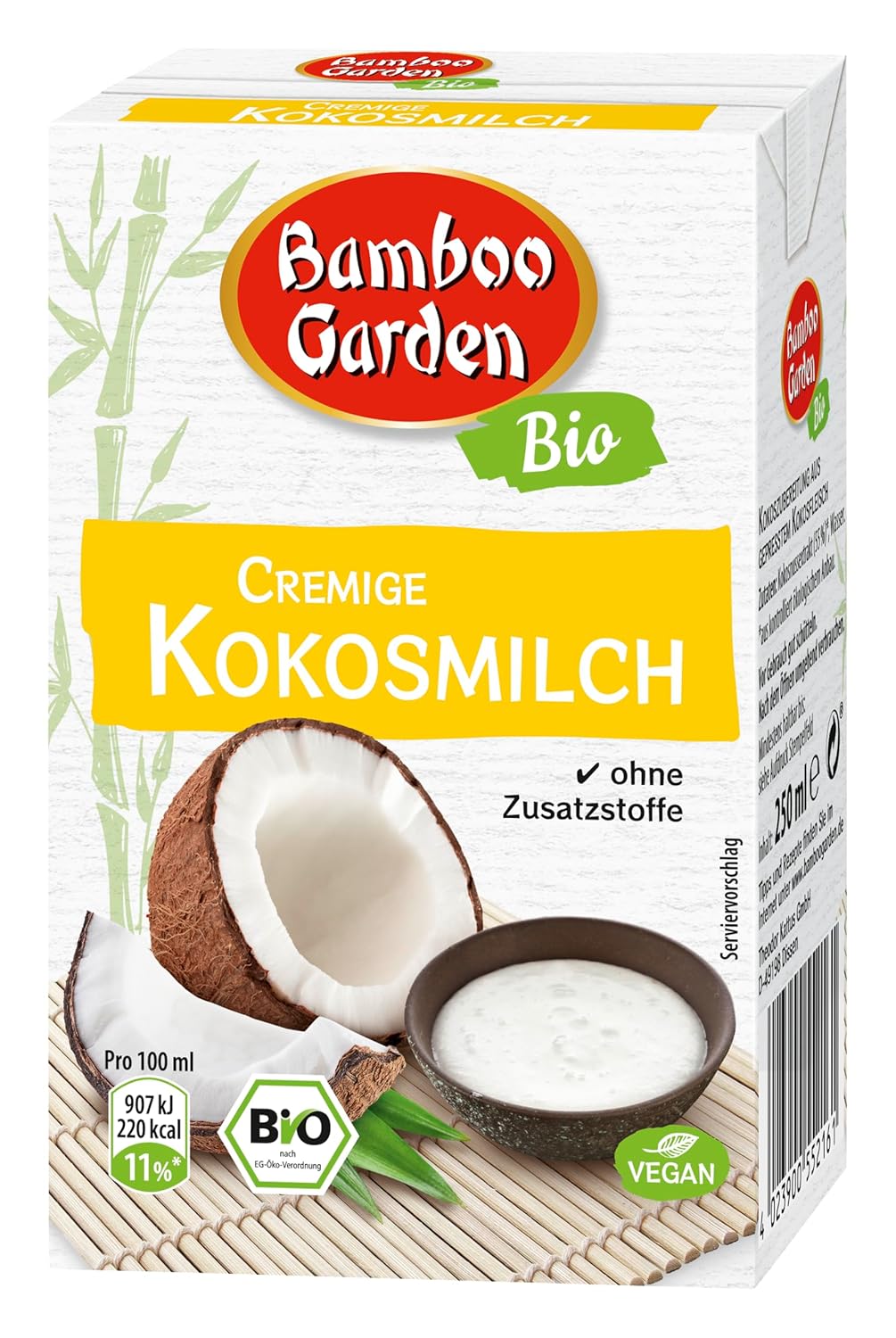 Bamboo Garden Creamy Organic Coconut Milk Without Additives