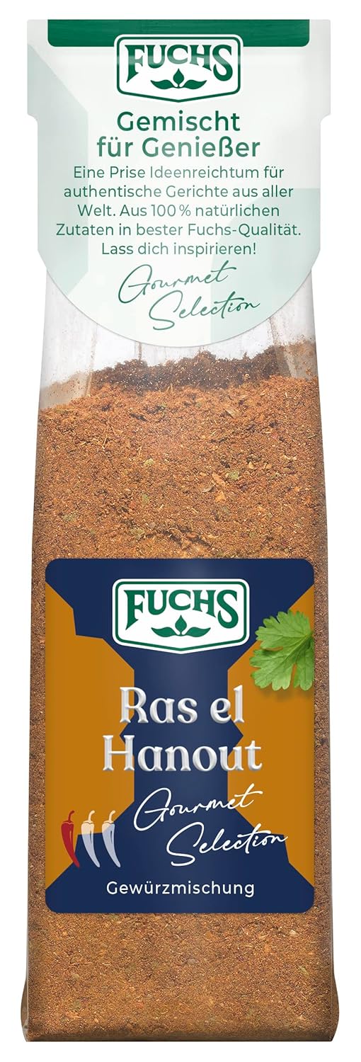 Fuchs Spices Gourmet Selection Middle East/Africa - Couscous and Bulgur Spice Mix Refillable Spice Mix for Seasoning Bulgur Dishes Vegan 55g