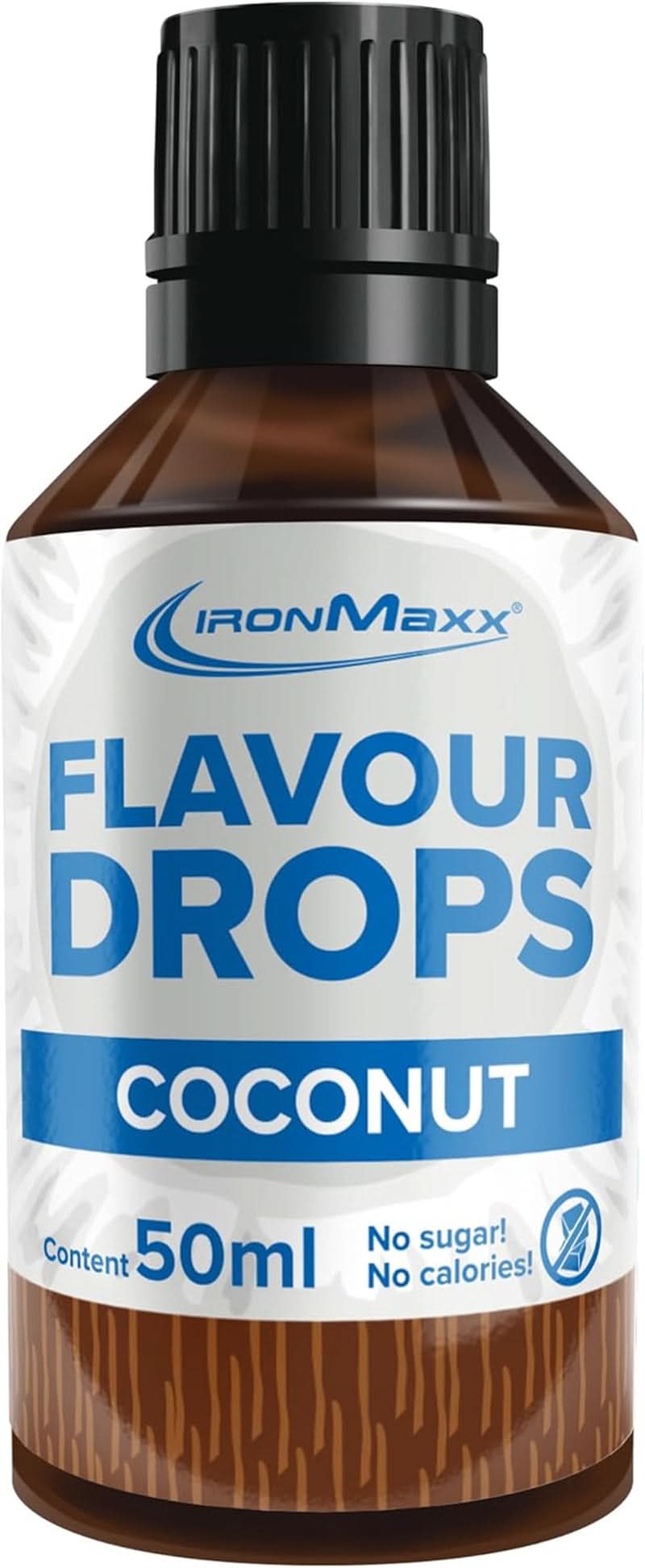 Ironmaxx Flavored Drops - Calorie Free and Sugar Free, 50ml Naty Shop Coconut Flavors