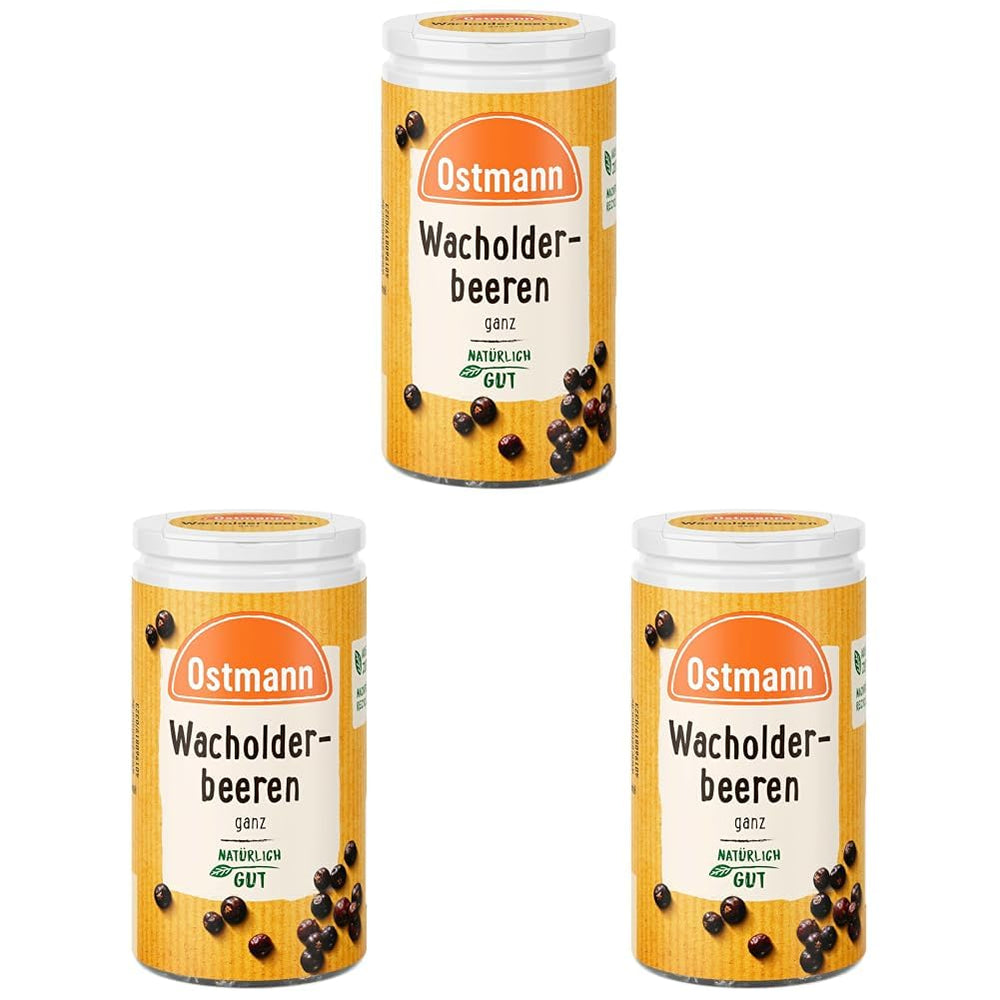 Ostmann Gewürze - Wacholderbeeren ganz | Ideal for seasoning sauerbraten and game dishes 20 g in Der Streudose