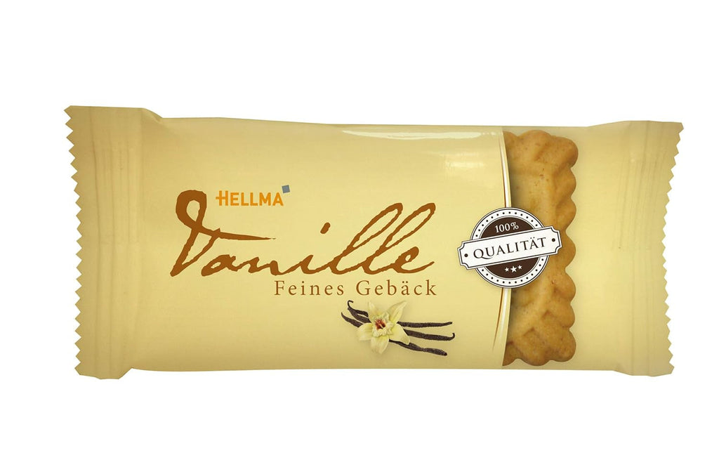 Mix pentru biscuiți fini HELLMA - 200 de biscuiți, ambalați individual - 3 sortimente - Cutie de depozitare - Pentru hoteluri, cafenele și restaurante