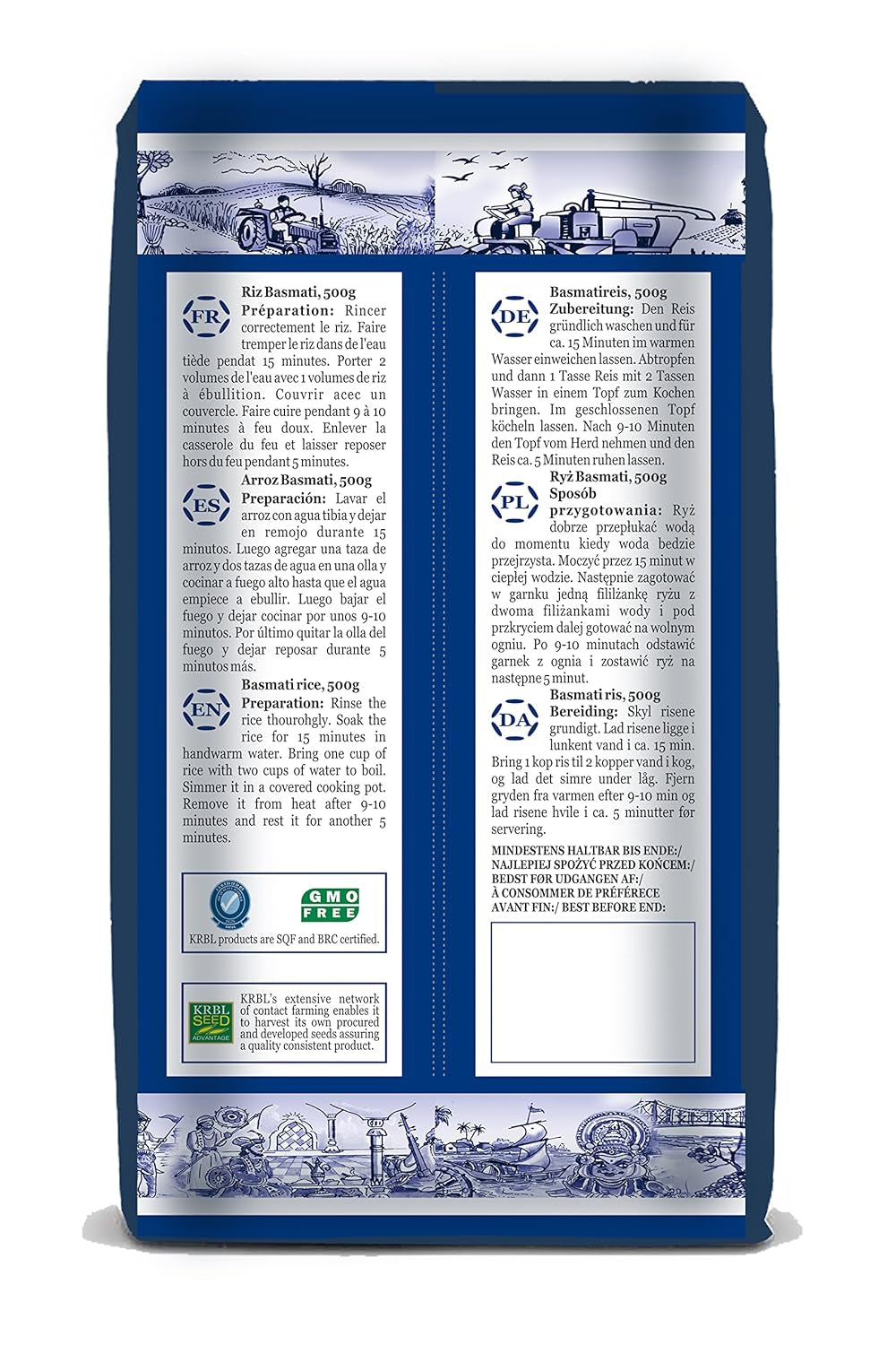 INDIA GATE Premium Basmati Rice – Aromatic, fine long grain rice from India, fine long grain (1 x 500 g)