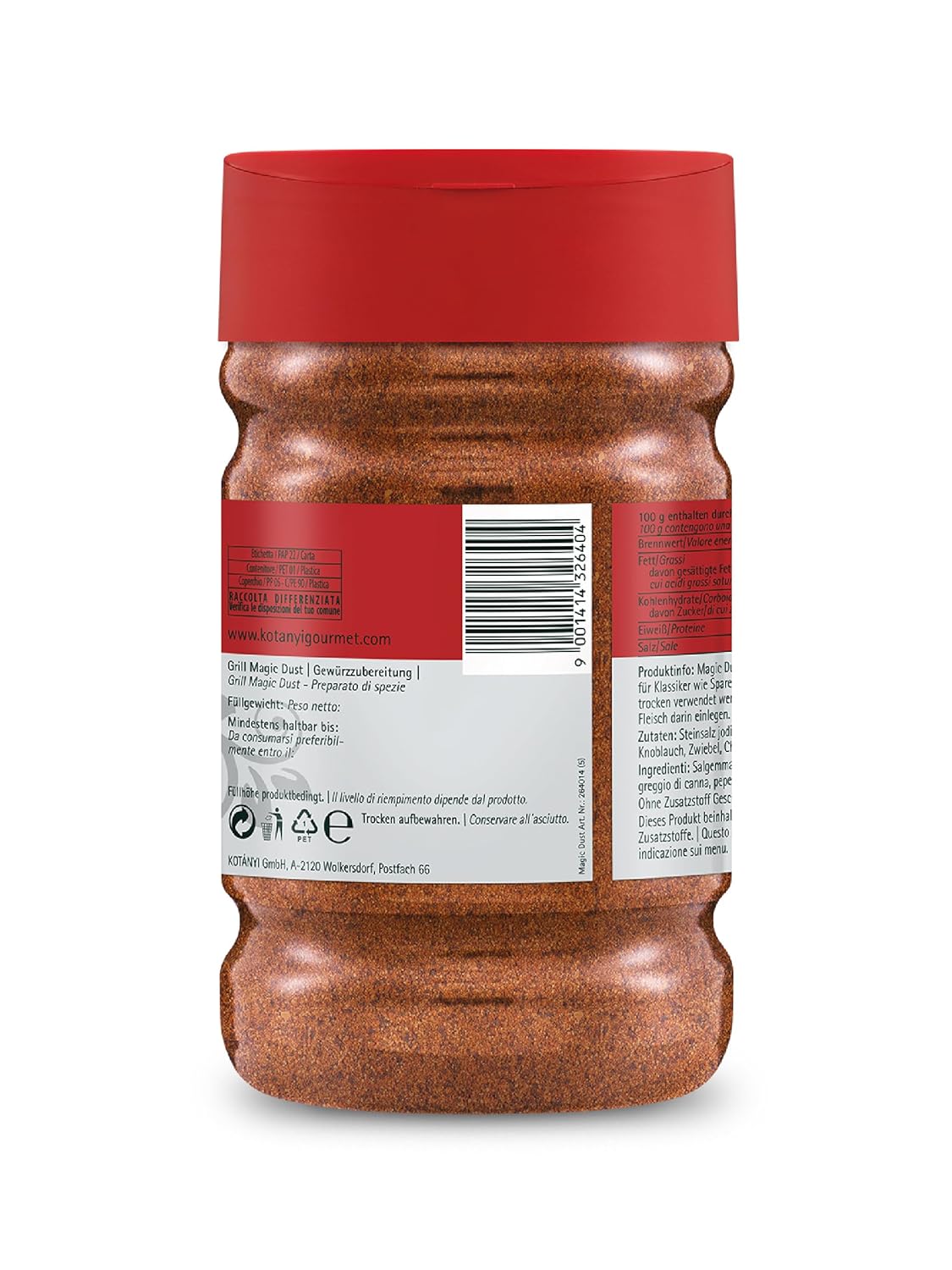 Kotányi Magic Dust Grill Seasoning For Grilling - Perfect Flavor