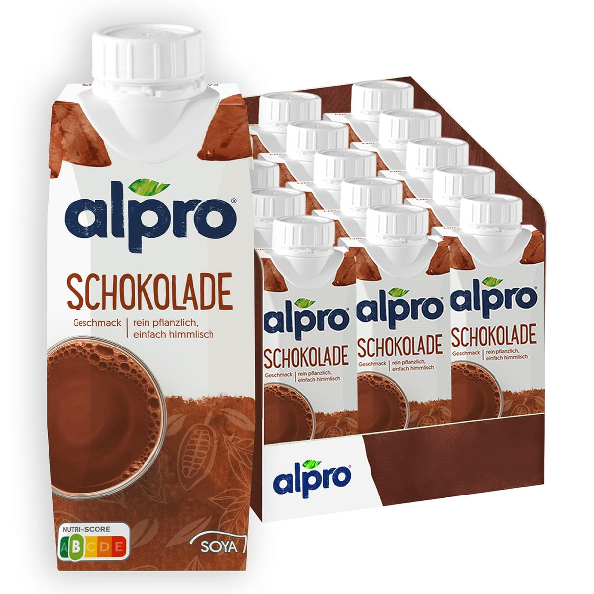 Alpro Chocolate Soy Drink - Vegan, Lactose Free, Gluten Free