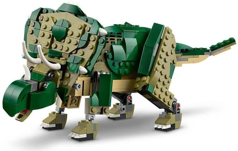 LEGO Creator T.Rex, Dino 3-in-1 Transformable Triceratops or Pterodactyl, Mobile Dinosaur Model for Kids, Gift for Boys and Girls 31151 Building Sets Besuche den LEGO-Store