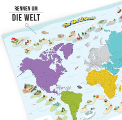 World Game - Fun Geography Board Game - World Learning Game for Kids and Adults - Cool Gift Idea for Teens - German