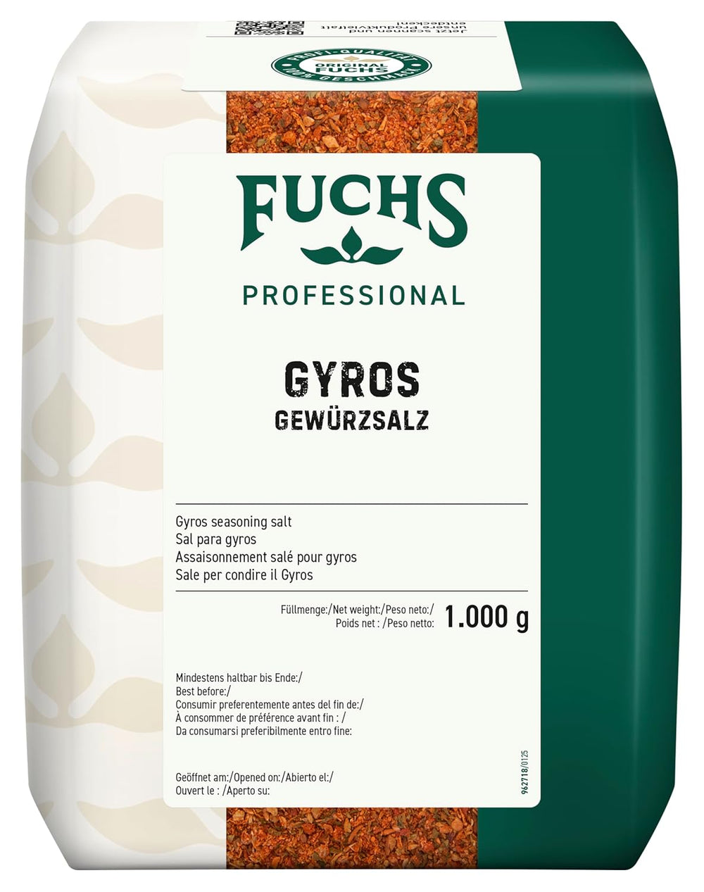 - Gyros Gewürzsalz | Gewürz für griechische Fleisch-Gerichte | Profi-Qualität für Großverbraucher | 1 kg im recyclable bag