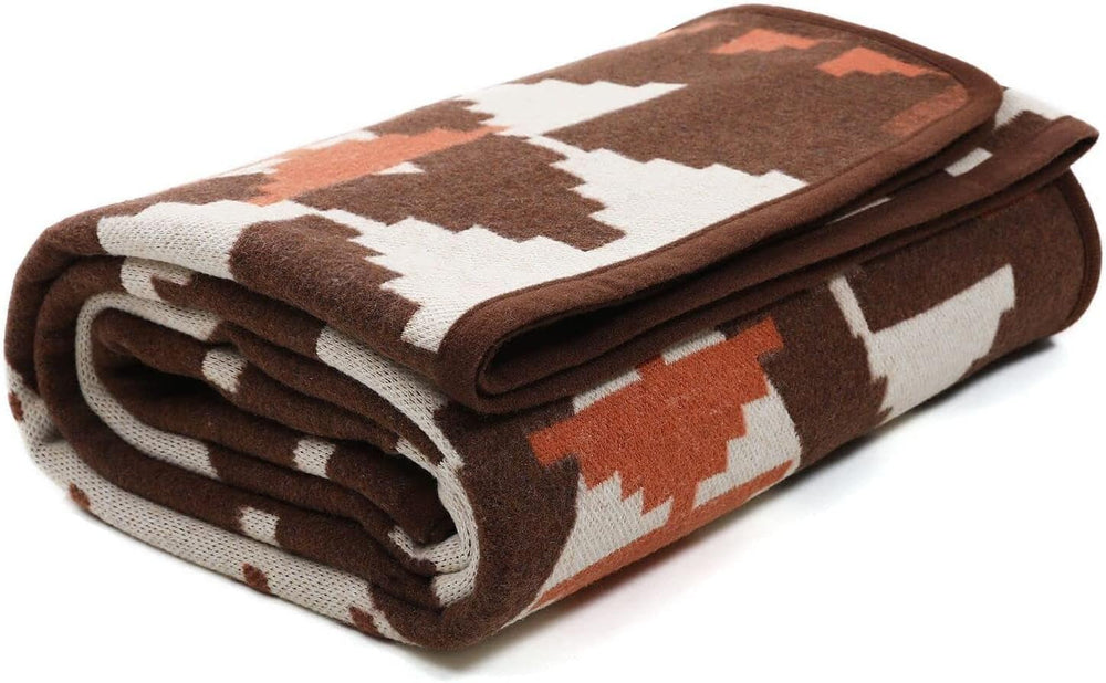 ACUSHLA 200.7X160 Cm, 1.7 Kg, Blanket, Woolen Blanket, Warm Travel Blanket, Knitted Blanket, Decorative Blankets for Sofa, Chair, Couch, Bed, Living Room, Camping, Suitable for All Seasons Ww203 Beds and Covers Beuche den ACUSHLA-Store Indian Brown 150 X 200 Cm