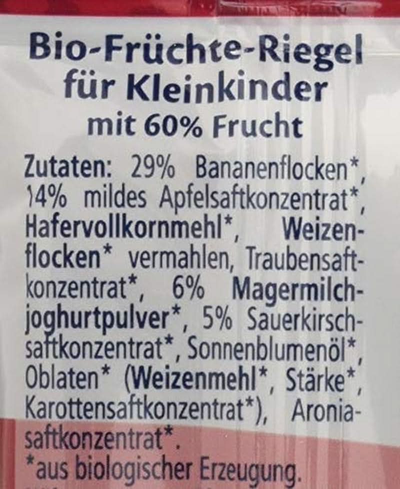 Organic Hipp Fruit-Friend Leopard bar, yogurt-cherries in banana puree, 22 x 23g Mother and Child Naty Shop