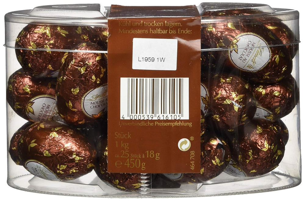 Lindt chocolate mousse with chocolate eggs | 450 g Milk chocolate filled with melt-in-your-mouth chocolate mousse | Easter Chocolate | Gift of chocolate | Easter Eggs | Chocolate eggs