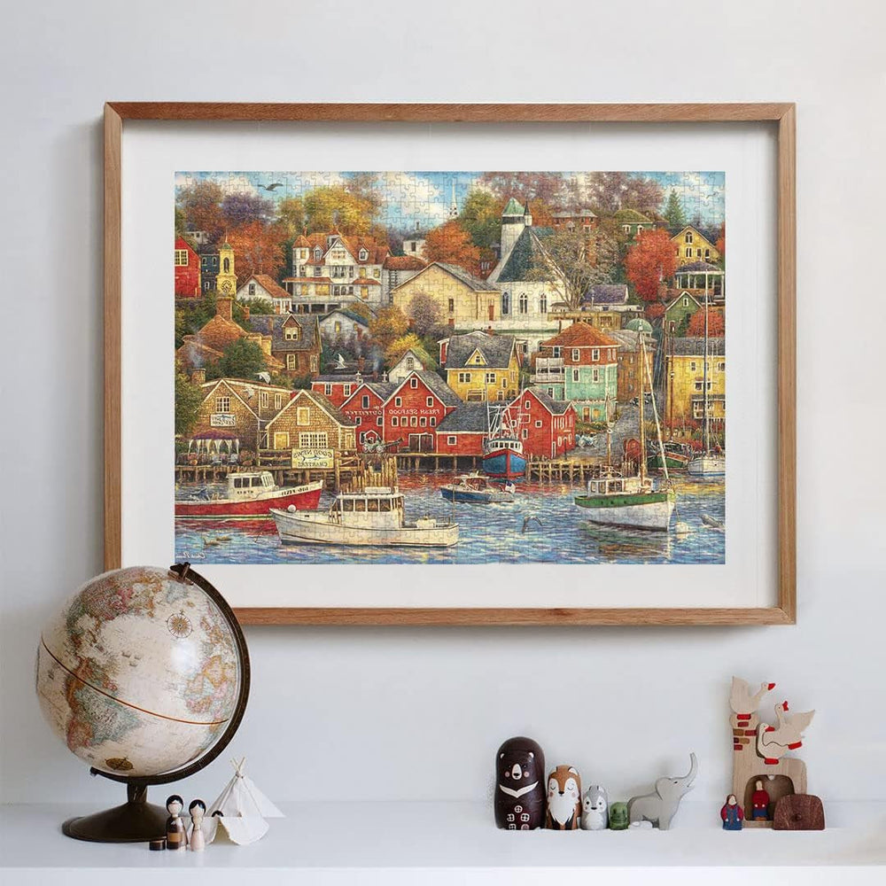 Clementoni - 31685 Collection Puzzle - Good Times Harbor - Puzzle 1500 pieces from 14 years old, adult puzzle with hidden objects, skill game for the whole family, medium Puzzle Naty Shop