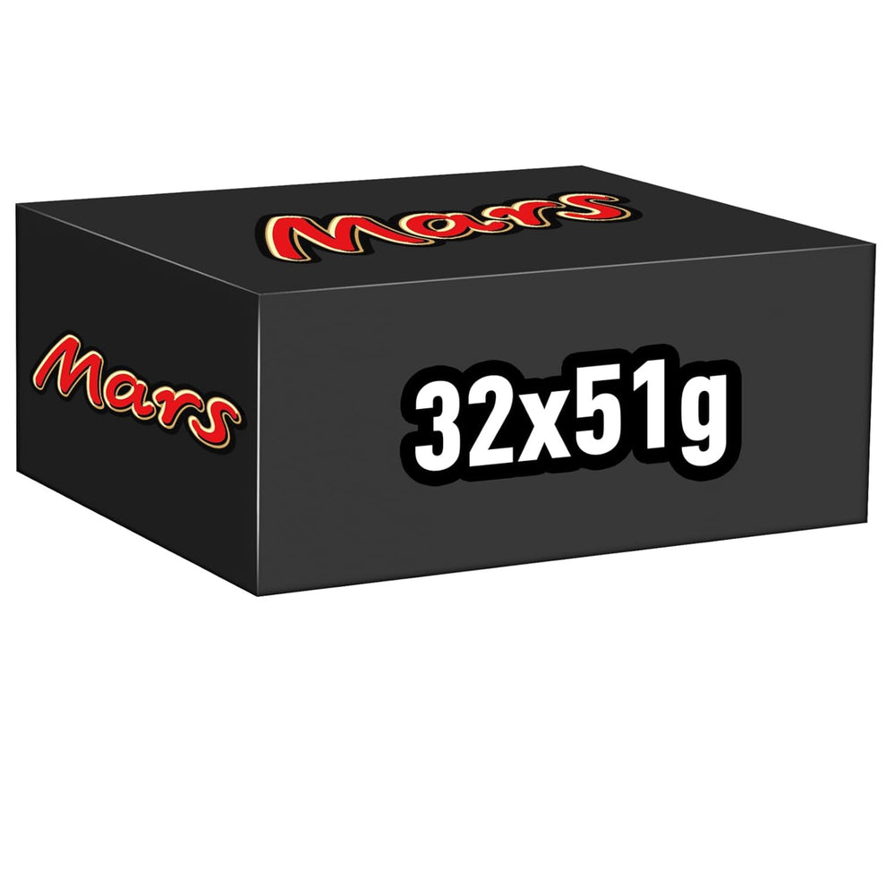 Mars chocolate bars, with caramel, nougat and milk chocolate, 32 packs x 51g