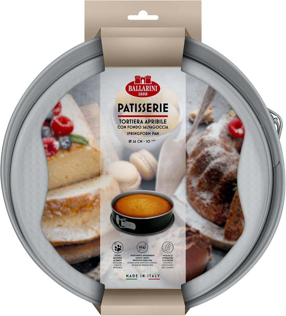 Ballarini, Baking pan, various models Molds and baking trays Naty Shop Gray Spring cake pan with non-drip bottom 26 cm