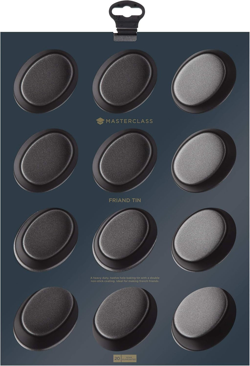 Masterclass Friand Pan - 12 Hole, Grau Molds and baking trays Naty Shop