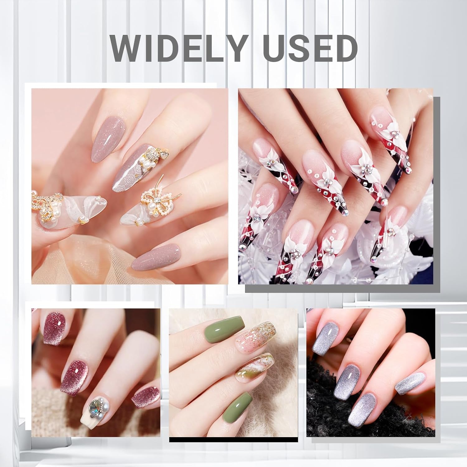 Sularpek 8 Stück Nagel Pinsel Set, Pinsel Für Gelnägel, Nageldesign Pinsel, Nail Art Dotting Tools, Nailart Pinsel Für Gel Acryl Nägel Nailart