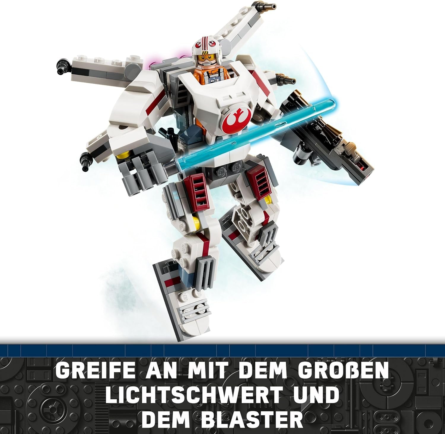 LEGO Star Wars Luke Skywalker's X-Wing Mech, collectible toy bricks, action adventure, gift idea for creative boys and girls aged 6+ 75390 Building sets Besuche den LEGO-Store