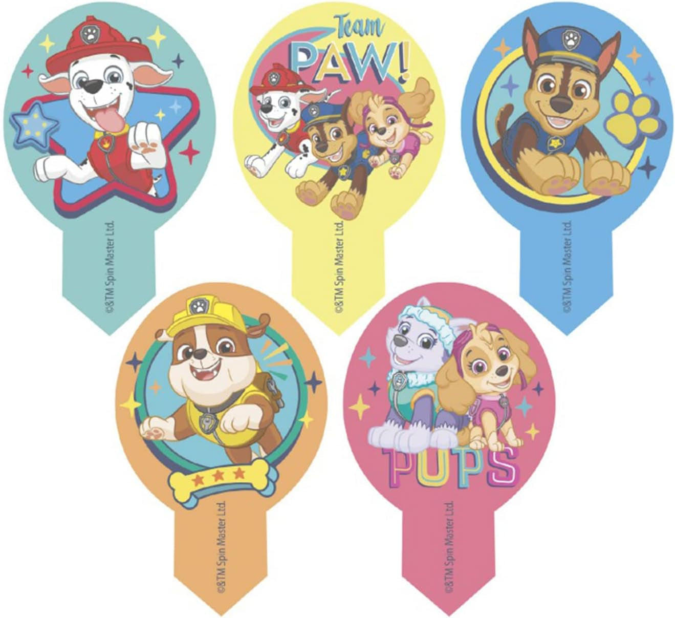 Dekora, Dekorapin Paw Patrol Edible Cake Decorations, 20 Edible Paper Wafers - 6.5 X 4 Cm Naty Shop