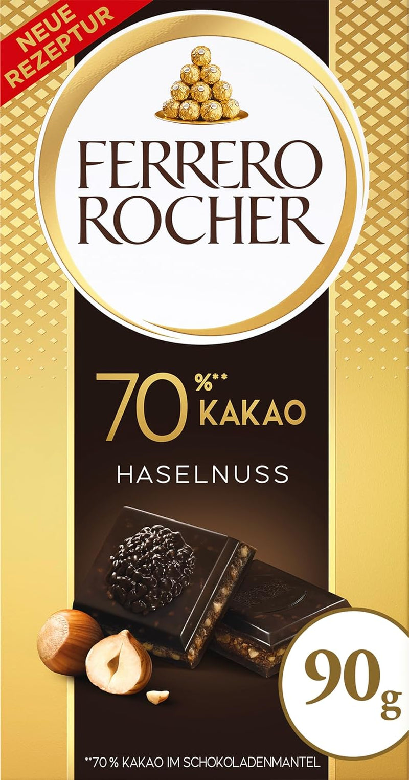 Ferrero Rocher Bar - White Chocolate with Hazelnut - Valentine's Day Gift for Him and Her - 1 Chocolate Bar x 90g