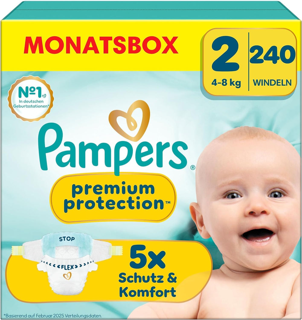 Pampers Premium Protection Size 5, 152 Diapers, 11kg-16kg, our #1 protection against skin and leaks