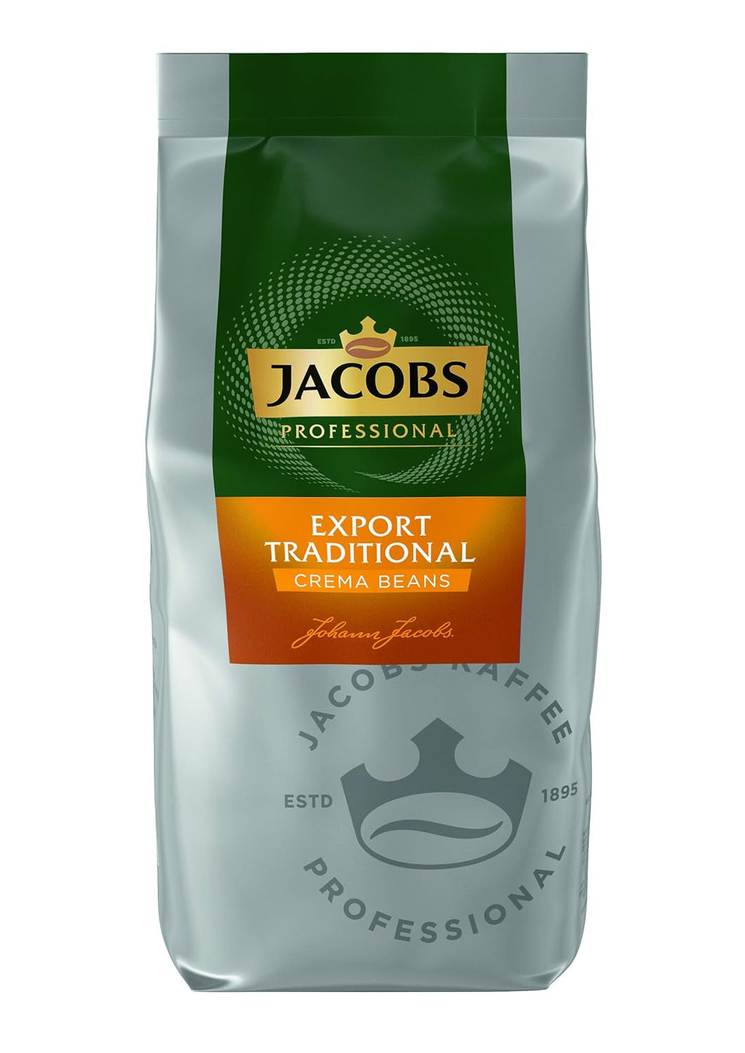 Jacobs Professional Le Grand Café Cream, whole coffee beans 1kg, Mild, Intensity 2/5 Coffee Naty Shop 1 Kg Café Cream Export Traditional
